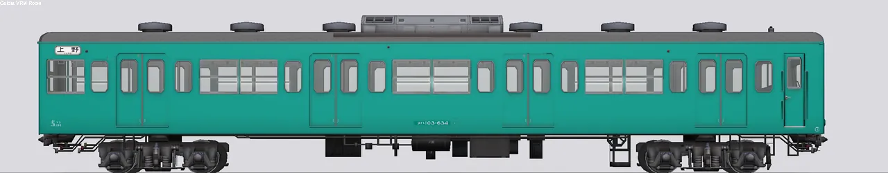 103系通勤形電車 クハ103-634 常磐線東マト