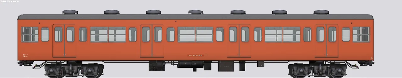 103系通勤形電車 サハ103-168 中央線西トタ