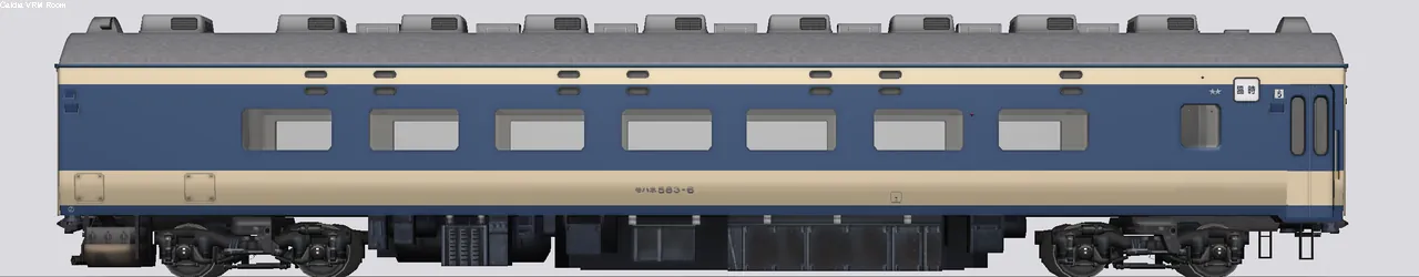 581/583系寝台特急形電車 モハネ581-1 国鉄581系月光5号車