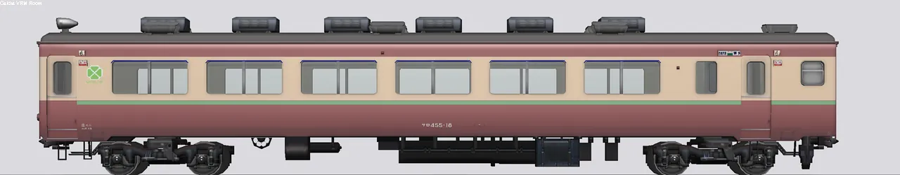 455/475/457系急行形電車 サロ455-18 国鉄原型色