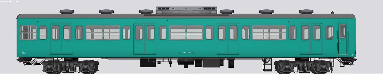 103系通勤形電車 クハ103-624 常磐線東マト