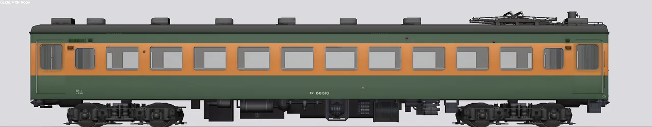 80系電車 モハ80310 300番台基本塗り分け