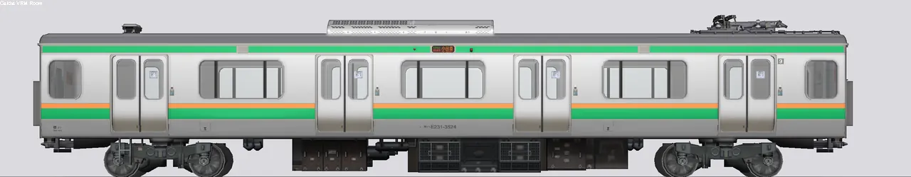 E231系近郊形電車 モハE231-3524 横コツK24編成