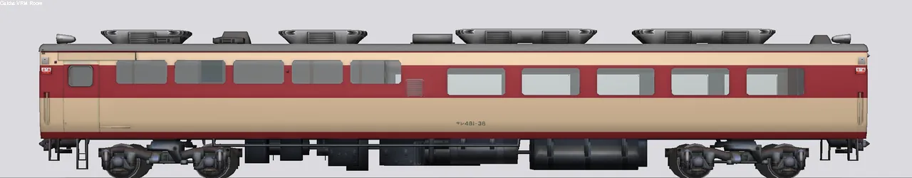 485系特急形電車 サシ481-38 向日町運転所AU12搭載