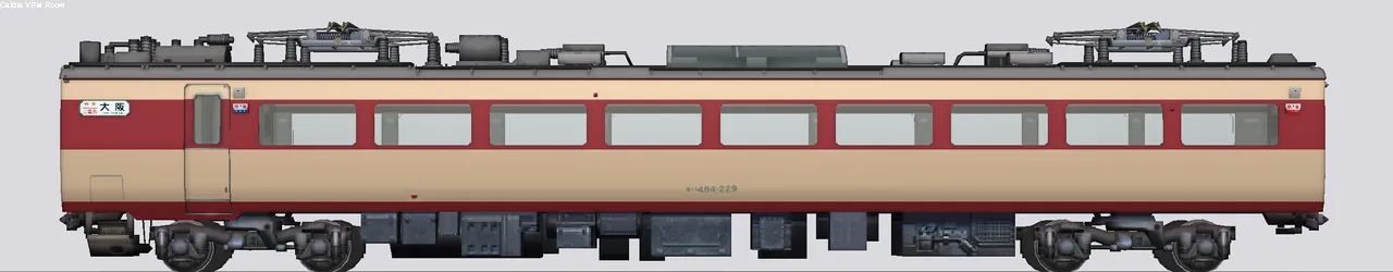 485系特急形電車 モハ484-229 向日町運転所AU13搭載