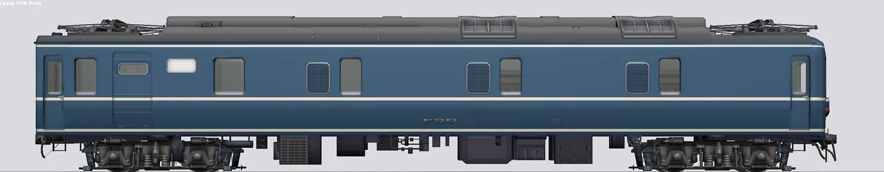 20系寝台客車 カニ22-52 日立製/パンタグラフ搭載