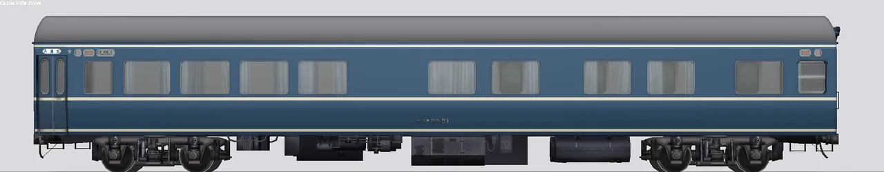 20系寝台客車 ナロネ20-51 日立製