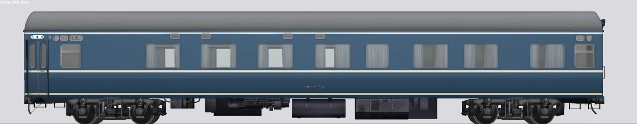 20系寝台客車 ナロネ22-51 日立製