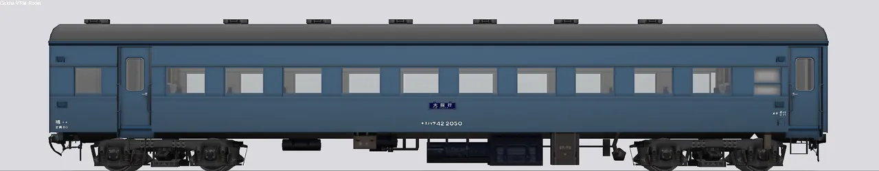 スハ43系客車 スハフ42-2050 福知山配置